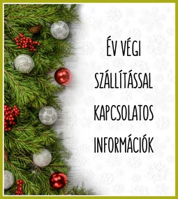 Év végi szállítással kapcsolatos infomációk