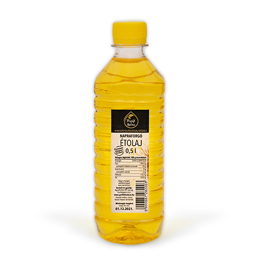 Hidegen sajtolt Napraforgó olaj – 500 ml